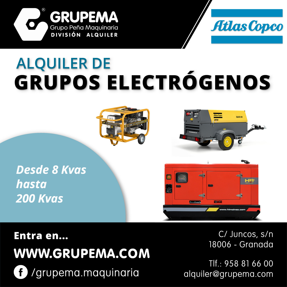 ALQUILER DE GRUPOS ELECTRÓGENOS