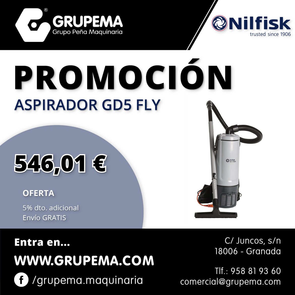 ASPIRADOR NILFISK GD5 FLY