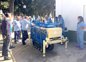 Entrega portaféretros a cementerio de algeciras, Grupema