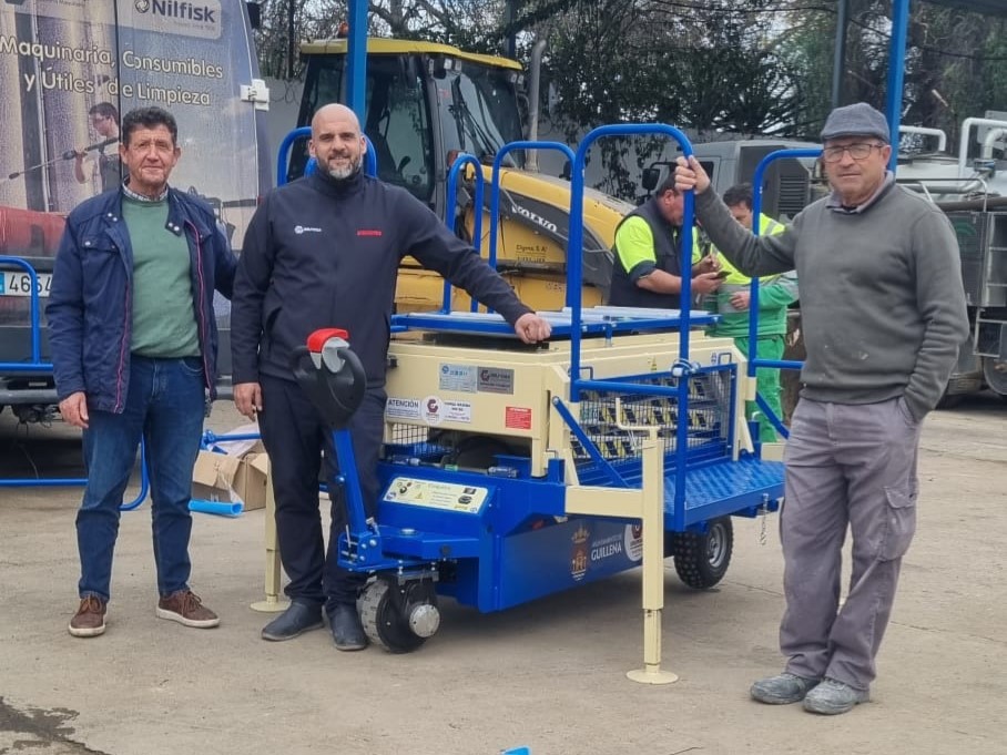 ENTREGA DE LA PLATAFORMA PORTAFÉRETROS MTC 2PT ECOLOGIC 3R EN GUILLENA (SEVILLA) - GRUPEMA