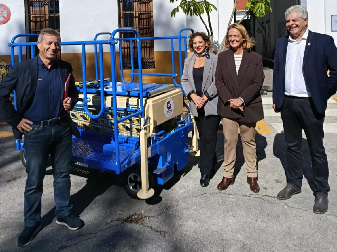 ENTREGA DE LA PLATAFORMA PORTAFÉRETROS MTC 2PT ECOLOGIC 4R EN MOTRIL (GRANADA) - GRUPEMA